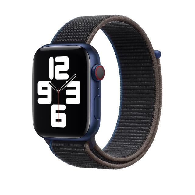 Каишка за часовник Apple Watch 44mm Band: Charcoal Sport Loop - Extra Large (Seasonal Fall 2020)