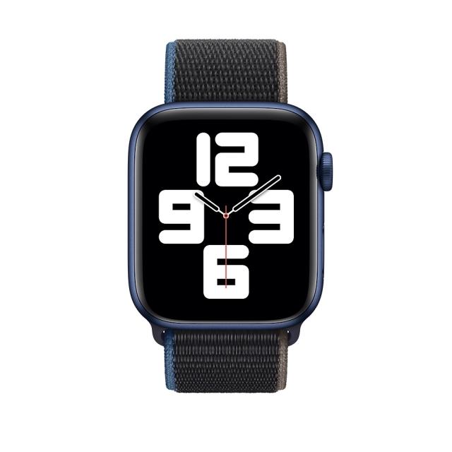 Каишка за часовник Apple Watch 44mm Band: Charcoal Sport Loop - Extra Large (Seasonal Fall 2020)
