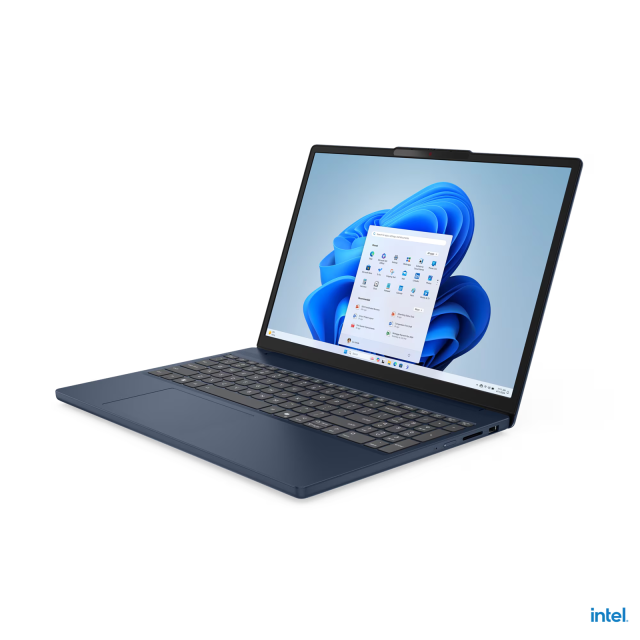 Лаптоп Lenovo IdeaPad Slim 3 15IRH10, Intel Core i5-13420H 8C (2.1/4.6 GHz, 12MB Cache), 15.3'' (38.86 cm) WUXGA IPS Anti-glare, 60Hz, 16GB DDR5, 512GB M.2 NVMe SSD, Free DOS