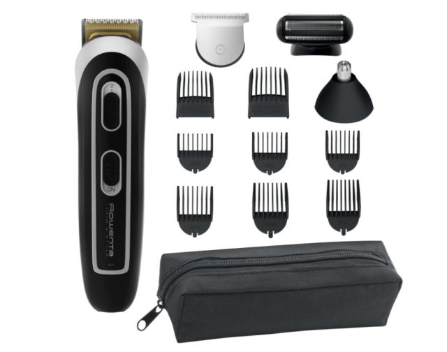 Машинка за подстригване Rowenta TN9140F4, Multistyler Trim & Style Easy, hair + beard + body + ear & nose, cordless, wet & dry, minimum cutting length 0.5mm, hair blade 42mm, 6 fix hair combs, hair cutting lengths 3, 6, 9, 12, mm, beard blade 32mm, 3