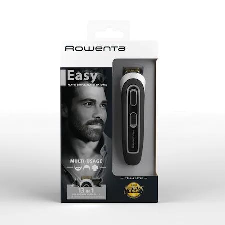 Машинка за подстригване Rowenta TN9140F4, Multistyler Trim & Style Easy, hair + beard + body + ear & nose, cordless, wet & dry, minimum cutting length 0.5mm, hair blade 42mm, 6 fix hair combs, hair cutting lengths 3, 6, 9, 12, mm, beard blade 32mm, 3
