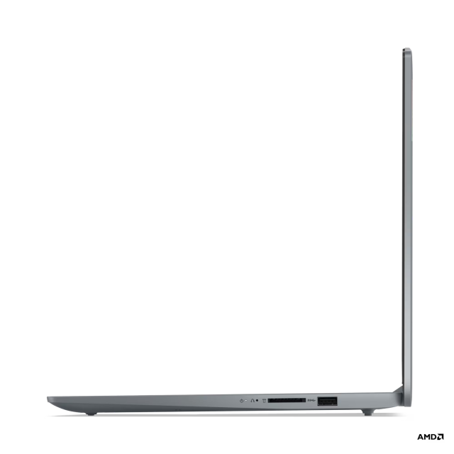 Лаптоп Lenovo IdeaPad Slim 3 15ABR8, AMD Ryzen 5 7430U 6C (2.3/4.3GHz, 16 MB cache), 15.6" (39.62 см) FHD TN,  AMD Radeon RX Vega 7, 16GB DDR4, 512GB M.2 NVMe SSD, Free DOS
