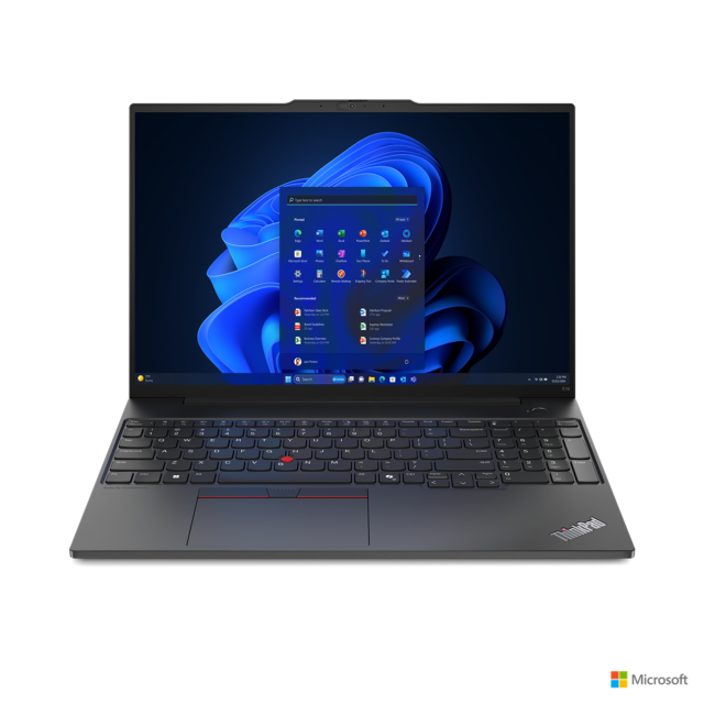 Лаптоп Lenovo ThinkPad E16 G2, Intel Core Ultra 5 125U 12C (1.3/4.3 GHz, 12 MB Cache), 16" (40.64 см) Full HD+ IPS,  Intel Arc 4 Core, 16GB DDR5, 512GB M.2 NVMe SSD, Free DOS