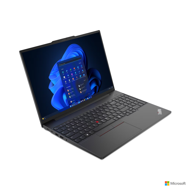 Лаптоп Lenovo ThinkPad E14 G6, Intel Core Ultra 7 155U 12C (1.7 / 4.8 GHz, 12 MB cache), 14" (35.56 см) Full HD+ IPS, 16GB DDR5, 512 GB M.2 NVMe SSD, Free DOS