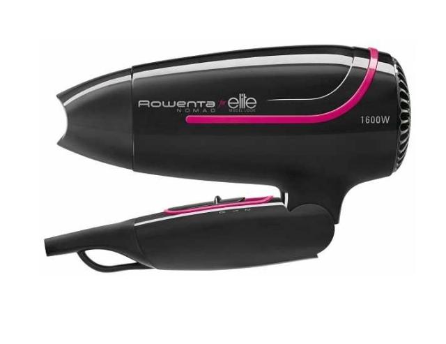 Сешоар Rowenta CV3312F0, Nomad, 1600W, Foldable, Dual voltage (110-127V/220-240V), 2 settings