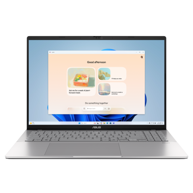 Лаптоп ASUS Vivobook S16 S3607CA-RP037, Intel Core Ultra 7 255H 16C (1.5 / 5.1 GHz, 24MB Cache), 16.0" (40.64 cm) Full HD+ IPS, Intel Arc 140T, 16GB DDR5, 1TB M.2 NVMe SSD, Free DOS