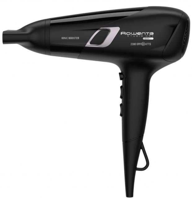Сешоар Rowenta CV5820F0, Studio Dry, DC, Effiwatts technology 2100W equivalent 2300W, High drying rate of 5,5g/min, High air speed up to 80km/h, Ionic generator, Thermo Control, 6 settings, concentrator 14mm, cool air shot, removable grid