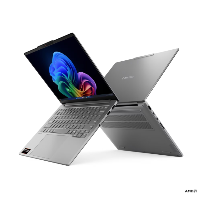  Лаптоп Lenovo IdeaPad Pro 5 14AKP10, AMD Ryzen AI 5 340 6C (2.0/4.8GHz, 16MB Cache), 14" (35.56cm) 8K OLED, DisplayHDR, 120Hz, 24GB LPDDR5X, 1TB M.2 NVMe SSD, Free DOS