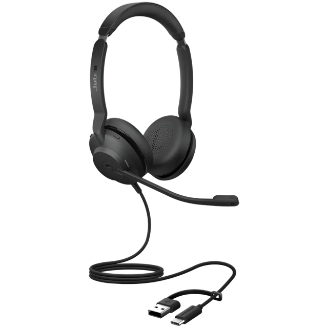 Слушалки Jabra Evolve2 30 SE, USB C/A, UC стерео жична
