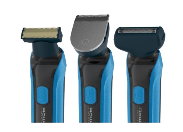Тример Rowenta TN6200F4, Hybrid Forever Sharp Blue Expert, beard, cordless, waterproof 3-in-1, self-sharpening blades, 100% stainless steel, minimum cutting length 0.4mm, precision setting 1mm, beard blade size 32mm, 120min autonomy, charging time 1h