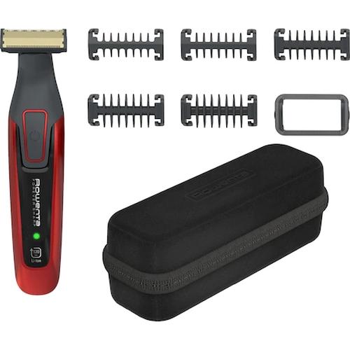 Тример Rowenta TN6040F4 Hybrid Forever Sharp Orange Style, beard, cordless, waterproof 3-in-1, self-sharpening blades, 100% stainless steel, minimum cutting length 0.4mm, precision setting 1mm, beard blade size 32mm, 120min autonomy, charging time 1h