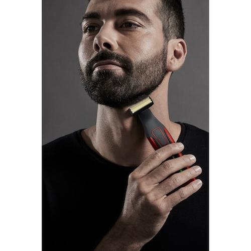 Тример Rowenta TN6040F4 Hybrid Forever Sharp Orange Style, beard, cordless, waterproof 3-in-1, self-sharpening blades, 100% stainless steel, minimum cutting length 0.4mm, precision setting 1mm, beard blade size 32mm, 120min autonomy, charging time 1h