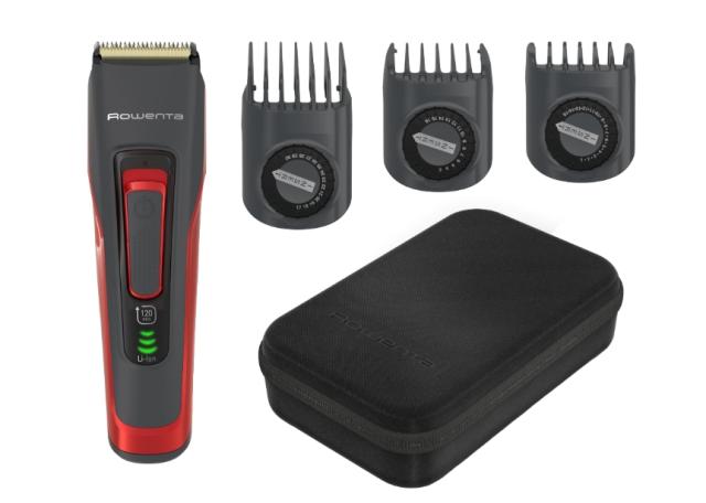 Тример Rowenta TN5221F4 Hair trimmer Advancer Style, hair + beard, cordless + corded, washable blades, self-sharpening stainless steel blades, minimum cutting length 0.5mm, hair blade 42mm, 2 hair combs, 29 cutting length positions, 3 day beard funct
