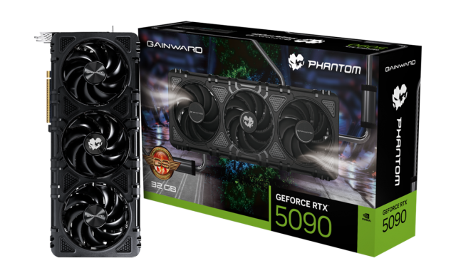 Видео карта GAINWARD nVIDIA GeForce RTX 5090 PHANTOM GS 32GB GDDR7, 512-bit, HDMI, 3x DP