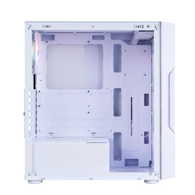 Кутия за компютър 1stPlayer TRILOBITE T7 White, Middle Tower, 1x USB 3.0, 1x USB 2.0, 1x HD Audio, Mini-ITX, Micro-ATX, ATX