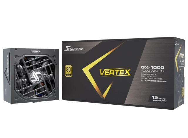 Захранване Seasonic VERTEX GX-1000, 1000W, Active PFC, 80 PLUS Gold, ATX 3.1, Fully Modular