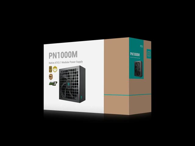 Захранване DeepCool PN1000-M, 1000W, Active PFC, 80 Plus Gold, ATX 3.1, Full Modular