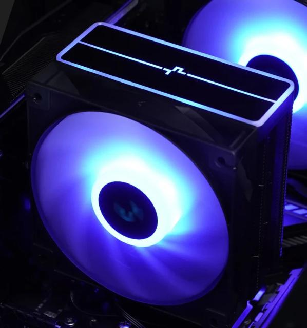 Охладител за процесор DeepCool AG400 Black, Addressable RGB V2, 3 pin/4 pin PWM - LGA1851/AM5