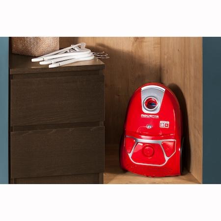 Прахосмукачка Rowenta RO3953EA, Compact Power parquet ACAA, 79db, H+ bag, SPA upgrade suction head, TTM + XL with brush, parquet + crevice tool 2 in 1 + upholstery nozzle, color red