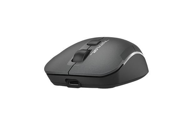 Мишка A4tech FB26CS Air2, Bluetooth/Wireless, оптична (2000dpi), Smoky Grey