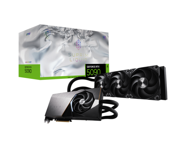 Видео карта MSI nVIDIA GeForce RTX 5090 32GB GDDR7 SUPRIM LIQUID SOC, 512-bit, HDMI, 3x DP