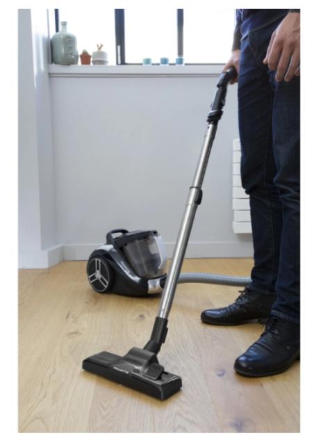 Прахосмукачка Rowenta RO4881EA  COMPACT POWER XXL, BLUE / GRIS PLUME, 2.5L, 550W, 75dB, mini turbobrush, parquet - crevice tool - upholstery nozzle, XXL flexible crevice, 