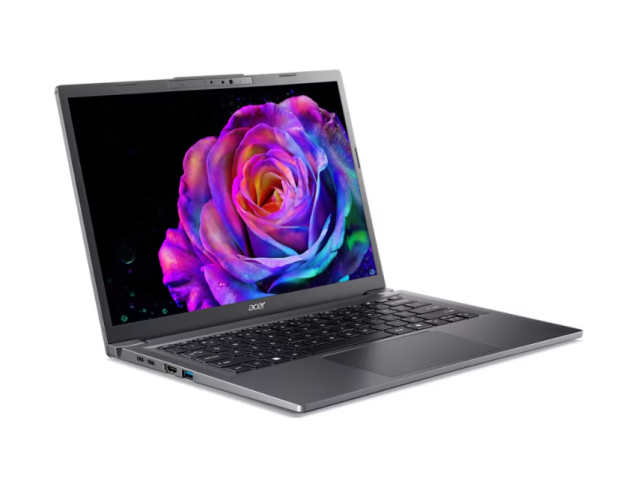 Лаптоп Acer Aspire A14-52M-540M, Intel Core Ultra 5 226V 8C (2.1 / 4.5 GHz, 8MB Cache), Intel Arc Graphics 130V, 14" (35.6 cm), WUXGA OLED Display, 16GB LPDDR5X, 512GB SSD NVMe, 1x Thunderbolt, Windows 11 Home