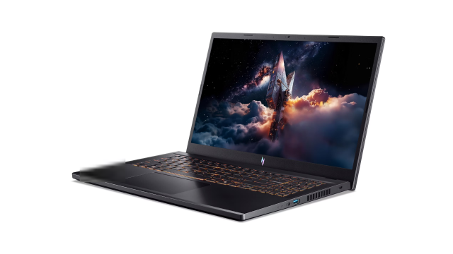 Лаптоп Acer Nitro V15 ANV15-52-76WR, Intel Core 7 240H 10C (1.8 / 5.2 GHz, 24 MB Cache), 15.6" (39.62cm) FHD IPS, NVIDIA RTX 4050 6GB GDDR6 DLSS 3, 16GB DDR5, 1TB M.2 NVMe SSD, Free DOS