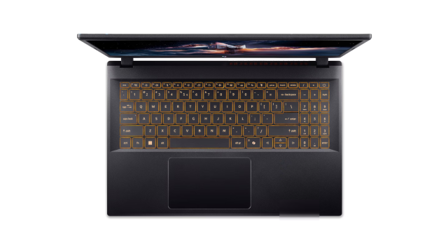 Лаптоп Acer Nitro V15 ANV15-52-76WR, Intel Core 7 240H 10C (1.8 / 5.2 GHz, 24 MB Cache), 15.6" (39.62cm) FHD IPS, NVIDIA RTX 4050 6GB GDDR6 DLSS 3, 16GB DDR5, 1TB M.2 NVMe SSD, Free DOS