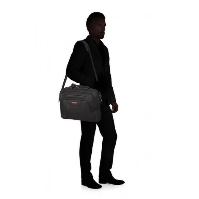 Чанта Samsonite At Work Laptop Bag 39.6cm/15.6" Black/Orange