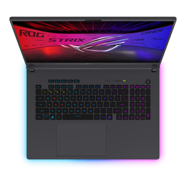 Лаптоп ASUS ROG Strix G16 G615JMR-RV106, Intel Core i7-14650HX 16C (2.2 / 5.20 GHz, 30 MB cache), 16.0" (40.64 cm) FHD IPS, NVIDIA RTX 5060 8GB GDDR7 DLSS 4, 16GB DDR5, 1TB SSD, Free DOS