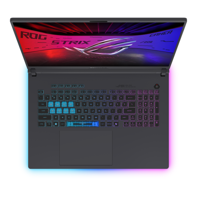 Лаптоп ASUS ROG Strix G16 G615JMR-RV106, Intel Core i7-14650HX 16C (2.2 / 5.20 GHz, 30 MB cache), 16.0" (40.64 cm) FHD IPS, NVIDIA RTX 5060 8GB GDDR7 DLSS 4, 16GB DDR5, 1TB SSD, Free DOS