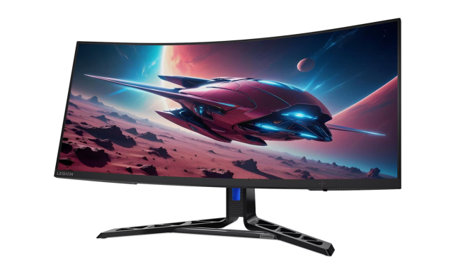 Монитор Lenovo R34W-30, 34" (86.36 cm) WLED IPS Anti-glare, Curvature 1500R, 180Hz, 0.5ms, 3000:1, 350 cd/m2, HDMI, DP, Tilt, Swivel, Height Adjust Stand