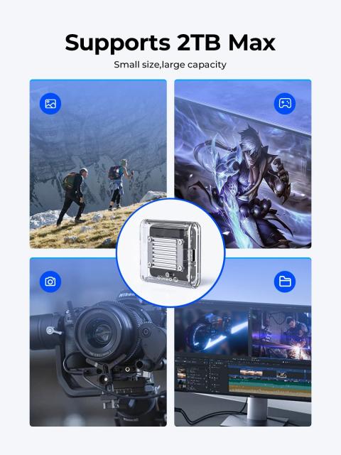 Кутия Orico M.2 2230 NVMe, 10Gbps, USB Type-C, Gray