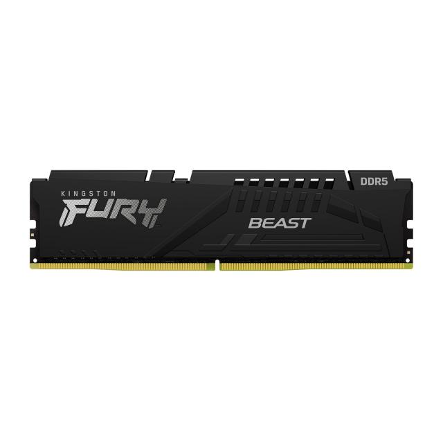 Памет Kingston FURY Beast Black 64GB (2x32GB) DDR5 5200MHz, CL40, 1.25 V 