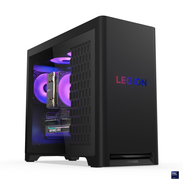 Компютър Lenovo Legion T5 30IAS10,  Intel Core Ultra 9 285 24C (1.9/5.6GHz, 40MB Cache), NVIDIA RTX 5070 Ti 16GB GDDR7, 64GB DDR5 5600 MHz, 1TB SSD M.2 NVMe, Free DOS