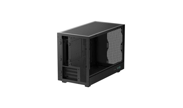 Кутия за компютър DeepCool CH260 Black, Mini Tower, 2x USB 3.0, 1x USB Type-C 3.2, 1x Audio, Mini-ITX / mATX