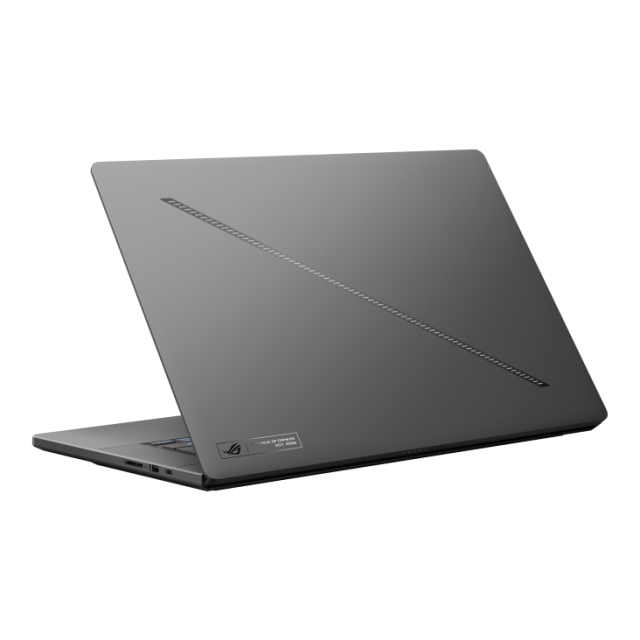 Лаптоп ASUS ROG Zephyrus G16 2025 GU605CW-QR093X, Intel Core Ultra 9 285H 16C (2.7 / 5.4 GHz, 24 MB Cache), 16.0" (40.64 cm) OLED Glossy display, 240Hz, NVIDIA RTX 5080 16GB GDDR7 DLSS 4, 32GB LPDDR5X, 2TB M.2 NVMe SSD, Windows 11 Home