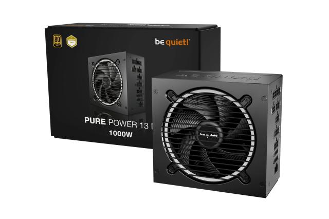 Захранване be quiet! Pure Power 13 M 1000W, Active PFC, ATX 3.1, 80 PLUS Gold, Fully Modular