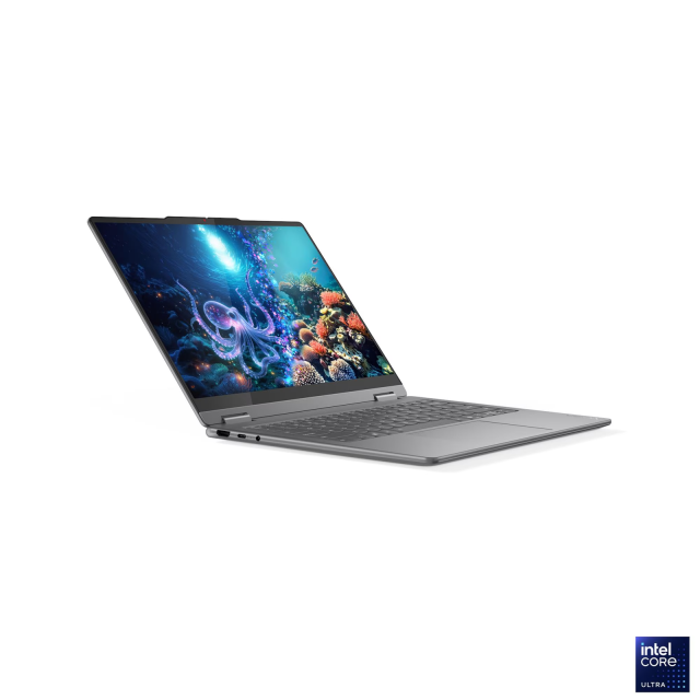 Лаптоп Lenovo Yoga 9 2-in-1 14ILL10, Intel Core Ultra 7 258V 8C (2.2/4.8GHz, 12MB Cache), 14.0" (35.56 cm) WQXGA+ OLED, 120Hz, Touchscreen, Intel Arc 140V, 32GB LPDDR5X, 1TB M.2 NVMe SSD, Windows 11 Home