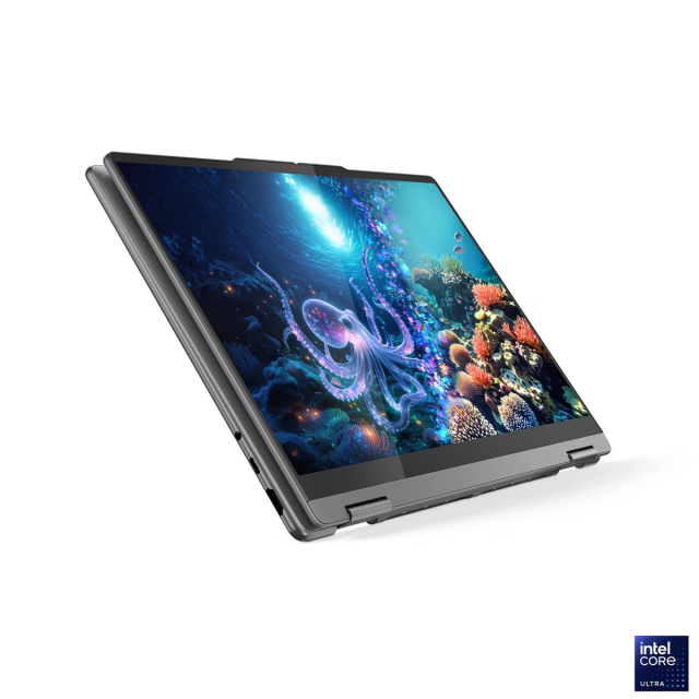 Лаптоп Lenovo Yoga 9 2-in-1 14ILL10, Intel Core Ultra 7 258V 8C (2.2/4.8GHz, 12MB Cache), 14.0" (35.56 cm) WQXGA+ OLED, 120Hz, Touchscreen, Intel Arc 140V, 32GB LPDDR5X, 1TB M.2 NVMe SSD, Windows 11 Home