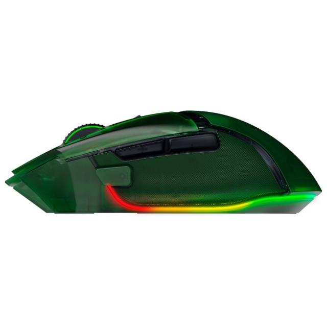 Геймърска мишка Razer Basilisk V3 Pro 35K Phantom Green Edition, Wireless/ Bluetooth, Optical (35000 dpi), Charging Cable USB Type-C