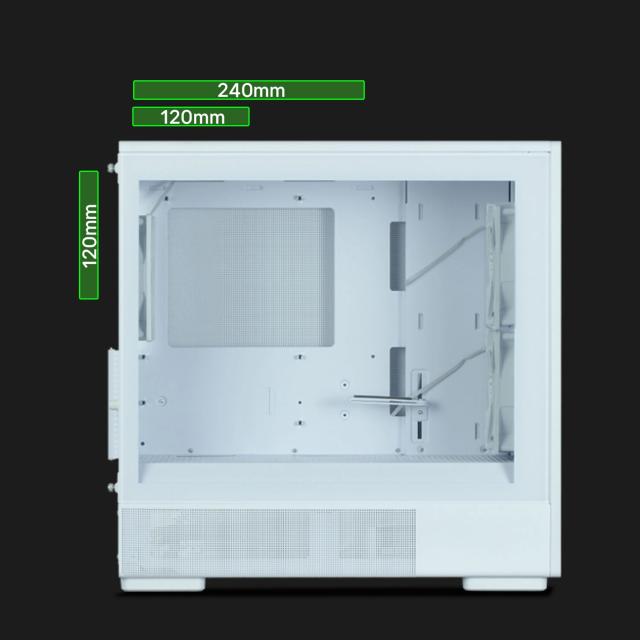 Кутия Zalman P10 NAMU White, Wood, Mini Tower, 1x USB 3.0, 1x USB Type-C, mATX / Mini-ITX