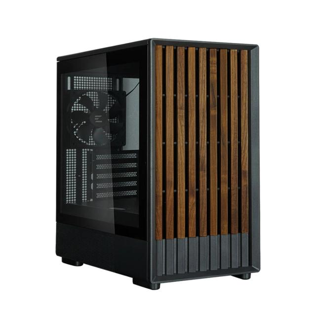 Кутия Zalman P10 NAMU Black, Wood, Mini Tower, 1x USB 3.0, 1x USB Type-C, mATX / Mini-ITX