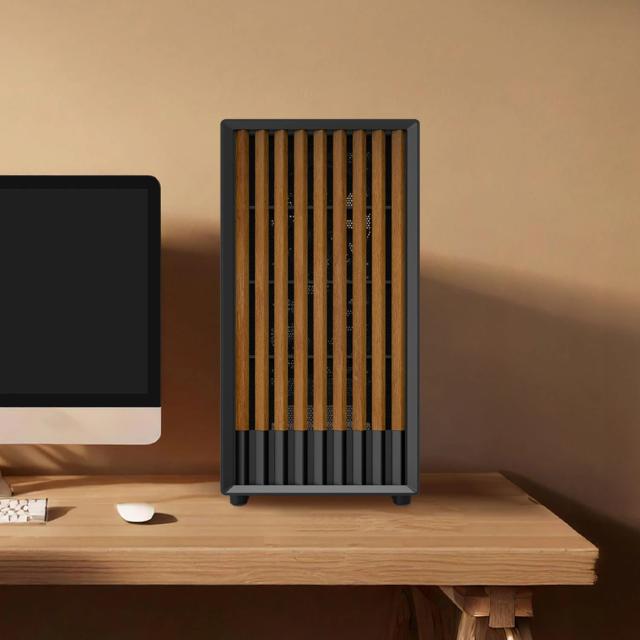 Кутия Zalman P10 NAMU Black, Wood, Mini Tower, 1x USB 3.0, 1x USB Type-C, mATX / Mini-ITX