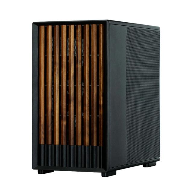 Кутия Zalman P10 NAMU Black, Wood, Mini Tower, 1x USB 3.0, 1x USB Type-C, mATX / Mini-ITX