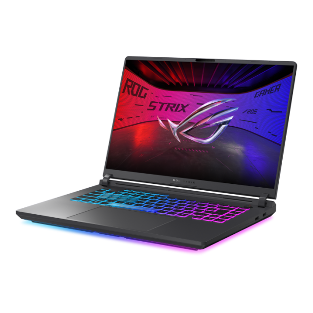 Лаптоп ASUS ROG Strix G16 2025 G615JHR-RV038, Intel Core i7-14650HX 16C (1.60 / 5.20 GHz, 30 MB cache), 16.0" (40.64 cm) WQXGA Full HD+ IPS, NVIDIA RTX 5050 8GB GDDR7 DLSS 4, 16GB DDR5, 1TB M.2 NVMe SSD, Free DOS