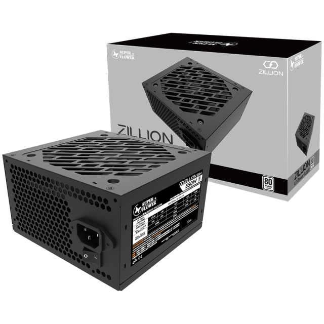 Захранване Super Flower Zillion DW White 550W, Active PFC, 80 Plus White