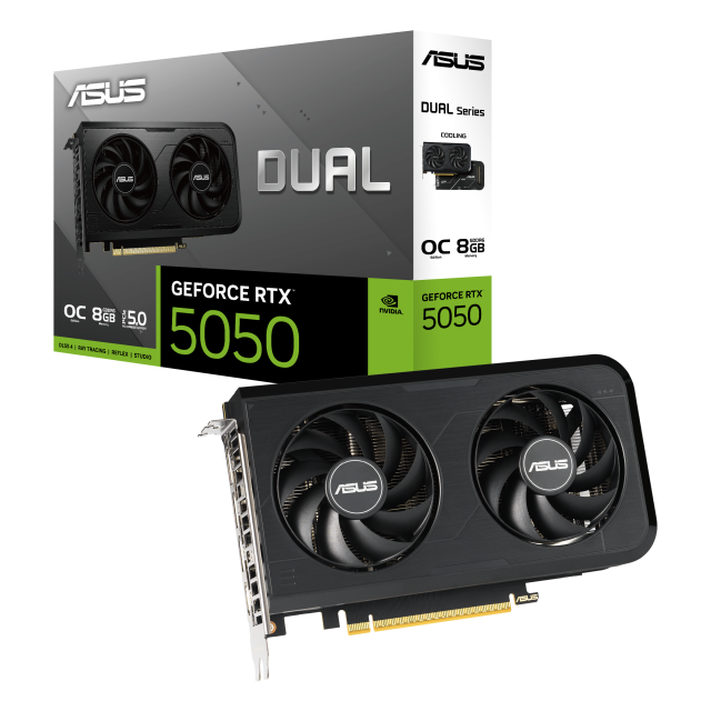 Видео карта ASUS DUAL RTX 5050 OC 8GB GDDR6, 128-bit, HDMI, 3x DP
