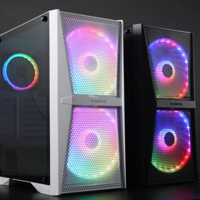 Кутия Raijintek SILENOS MS PRO WHITE, Middle Tower, 2x USB 3.0, 1x USB 3.1 Type-C, 1x HD Audio, ATX / mATX / Mini-ITX